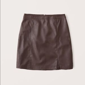 Vegan Leather Mini Skirt